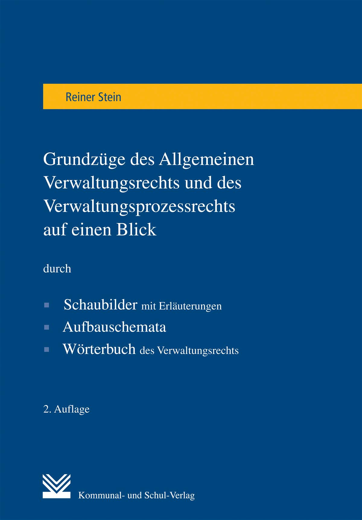 Vorderes Coverbild Grundzüge des Allgemeinen Verwaltungsrechts und des Verwaltungsprozessrechts auf einen Blick