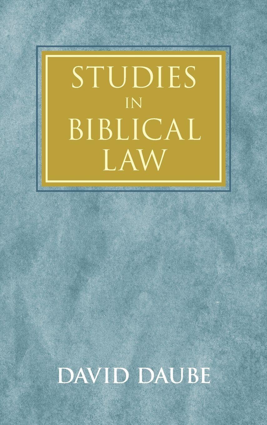 Vorderes Coverbild Studies in Biblical Law