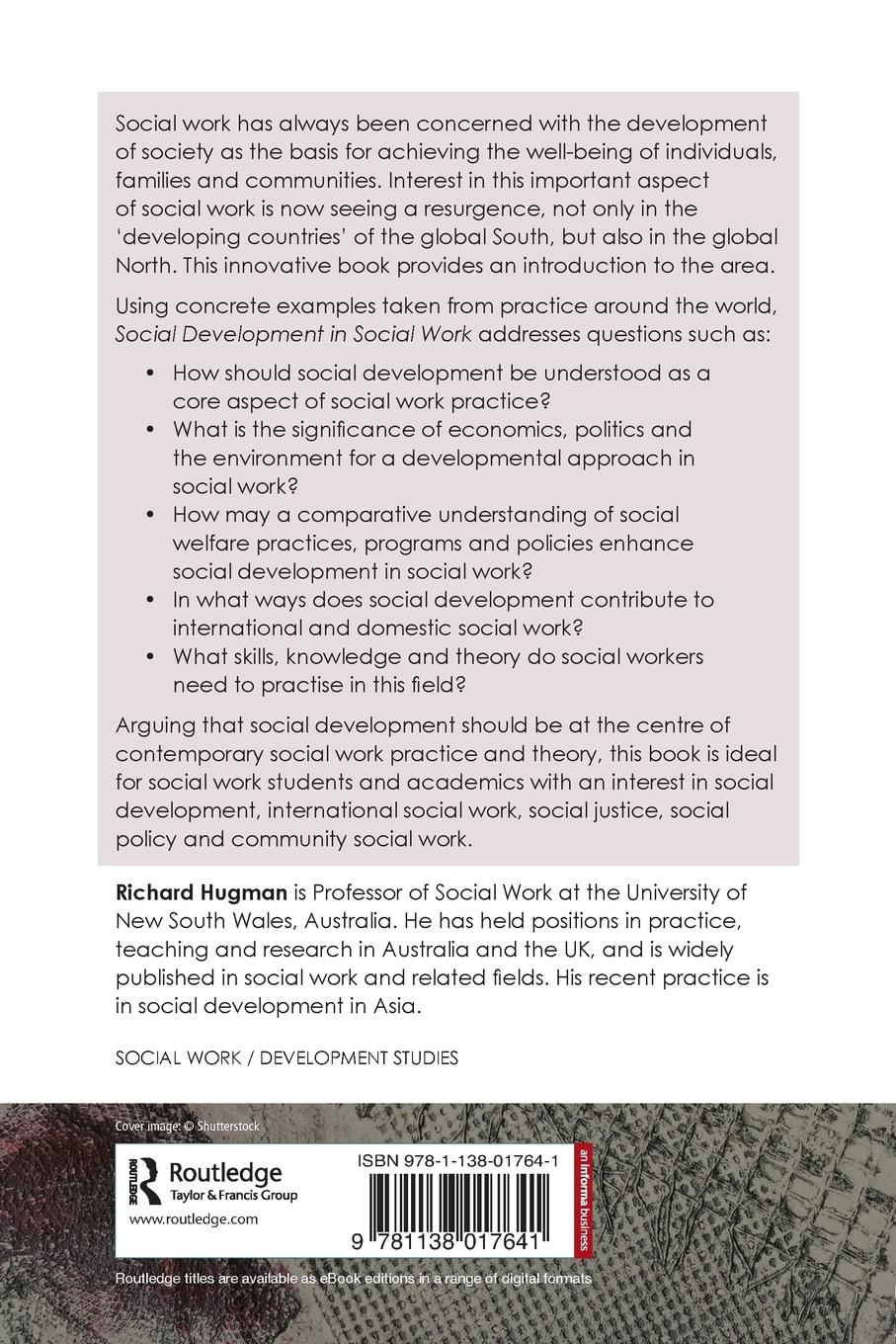 Rückseitencover Social Development in Social Work