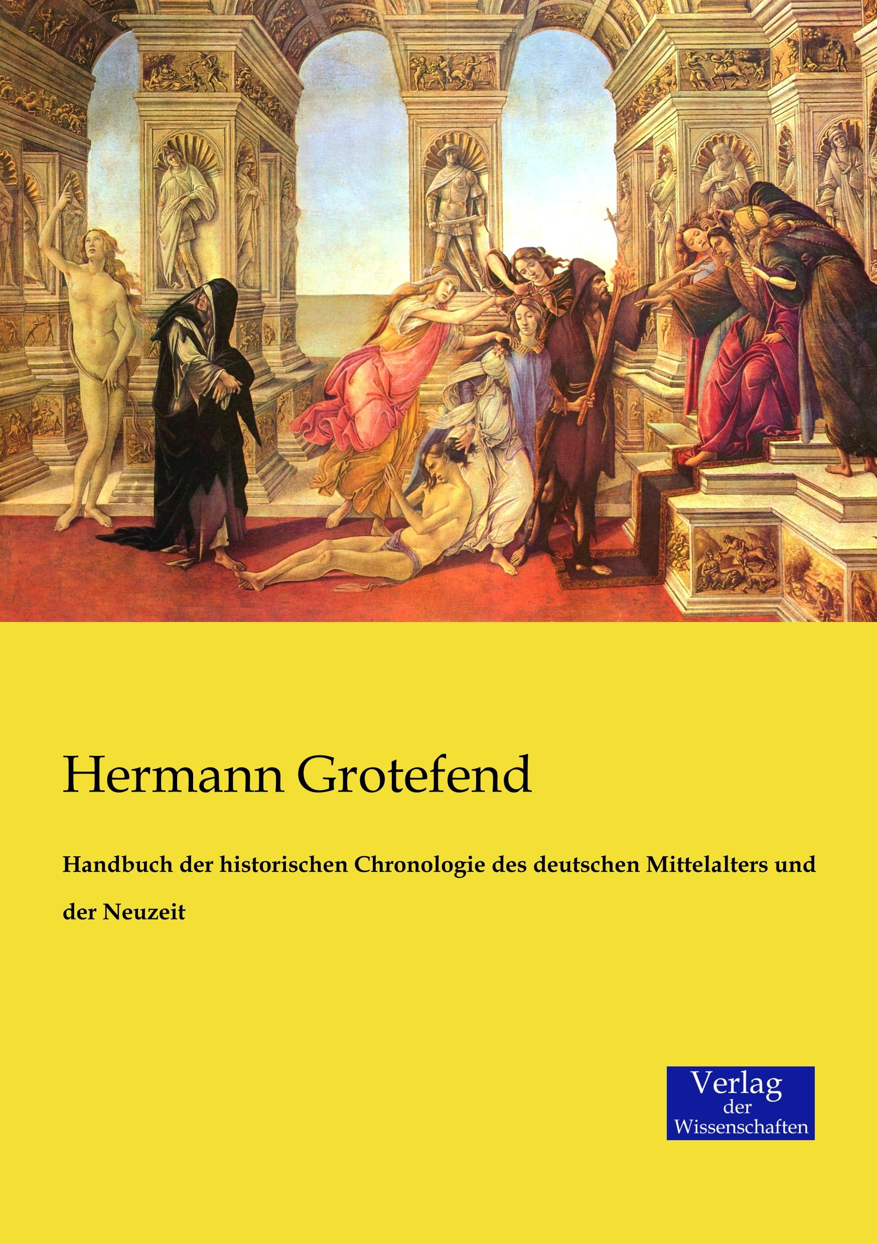 Vorderes Coverbild Handbuch der historischen Chronologie des deutschen Mittelalters und der Neuzeit