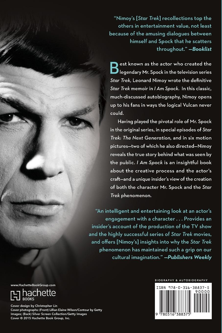 Rückseitencover I Am Spock