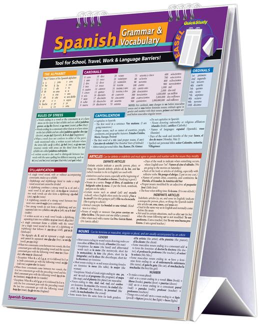 Vorderes Coverbild Spanish Grammar & Vocabulary Easel Book