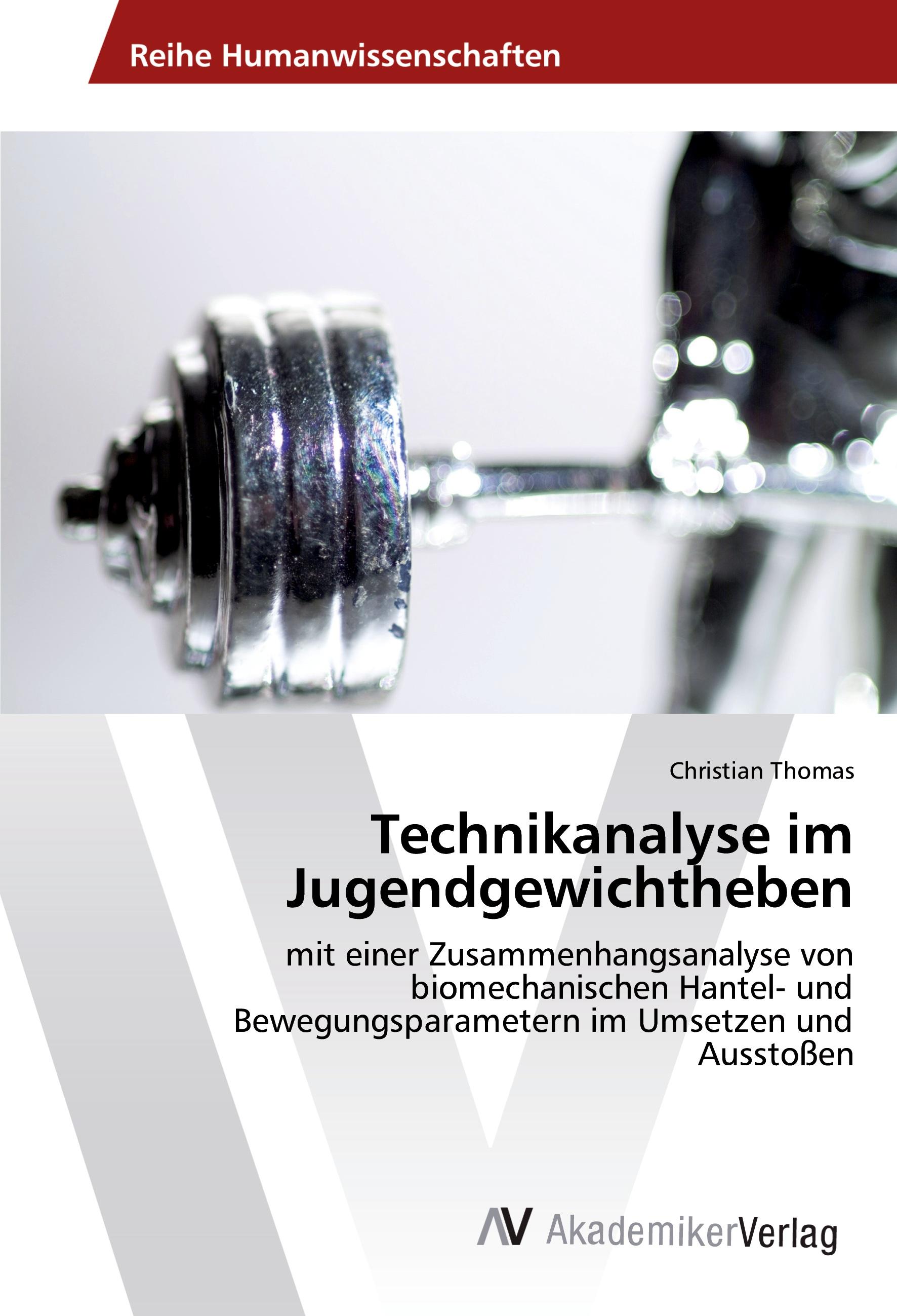 Vorderes Coverbild Technikanalyse im Jugendgewichtheben