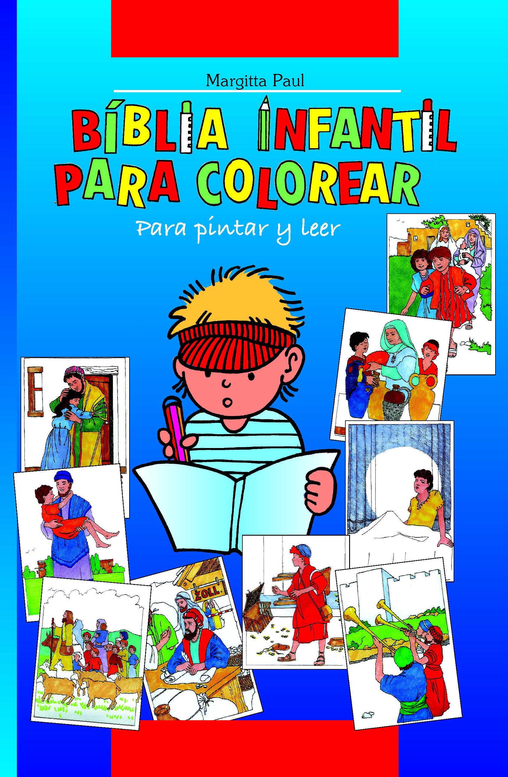 Vorderes Coverbild Kinder-Mal-Bibel spanisch