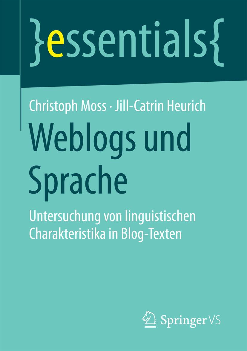 Vorderes Coverbild Weblogs und Sprache