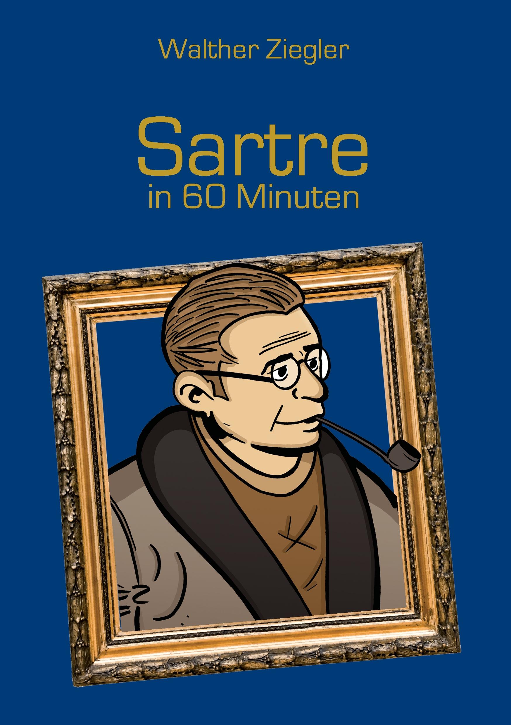 Vorderes Coverbild Sartre in 60 Minuten