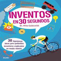Vorderes Coverbild Inventos en 30 segundos : 30 ingeniosas ideas para pequeños inventores explicadas en medio minuto