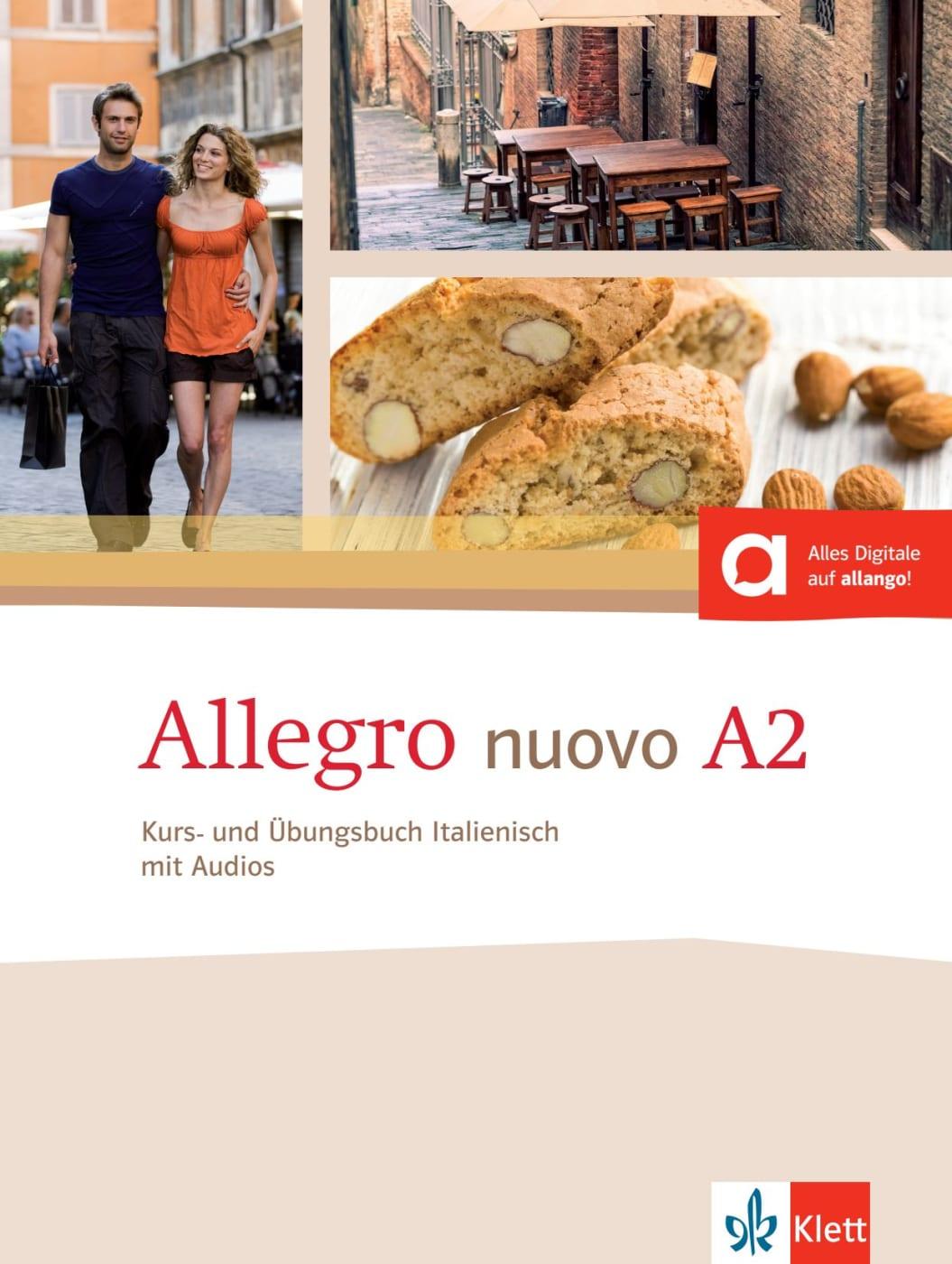 Vorderes Coverbild Allegro nuovo A2 Kurs- und Übungsbuch Italienisch mit Audios