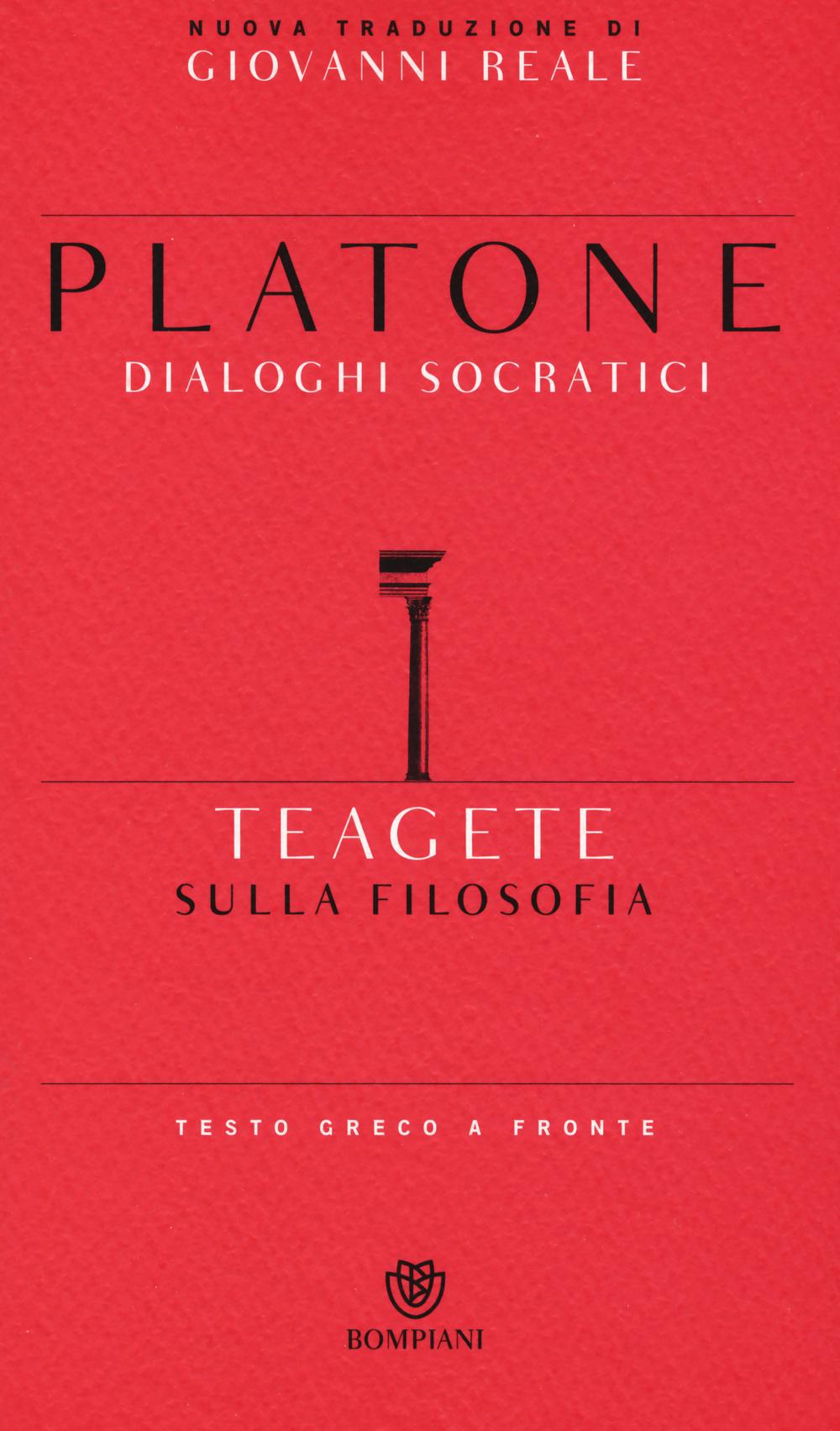 Vorderes Coverbild Teagete. Sulla filosofia. Testo greco a fronte
