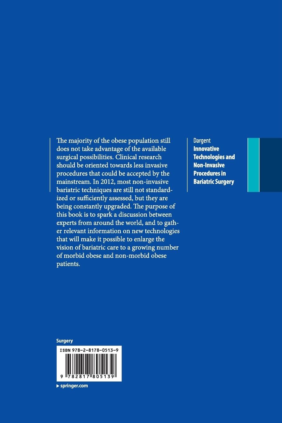 Rückseitencover Innovative Technologies and Non-Invasive Procedures in Bariatric Surgery