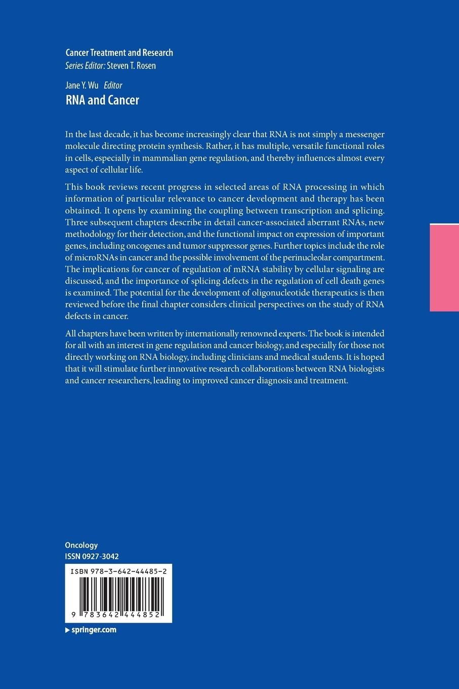 Rückseitencover RNA and Cancer