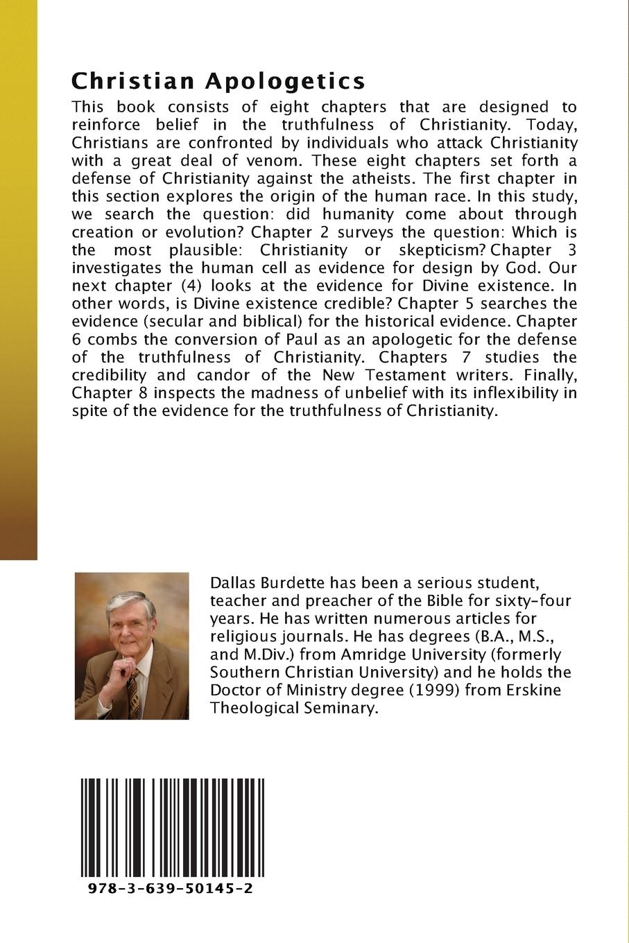 Rückseitencover Christian Apologetics