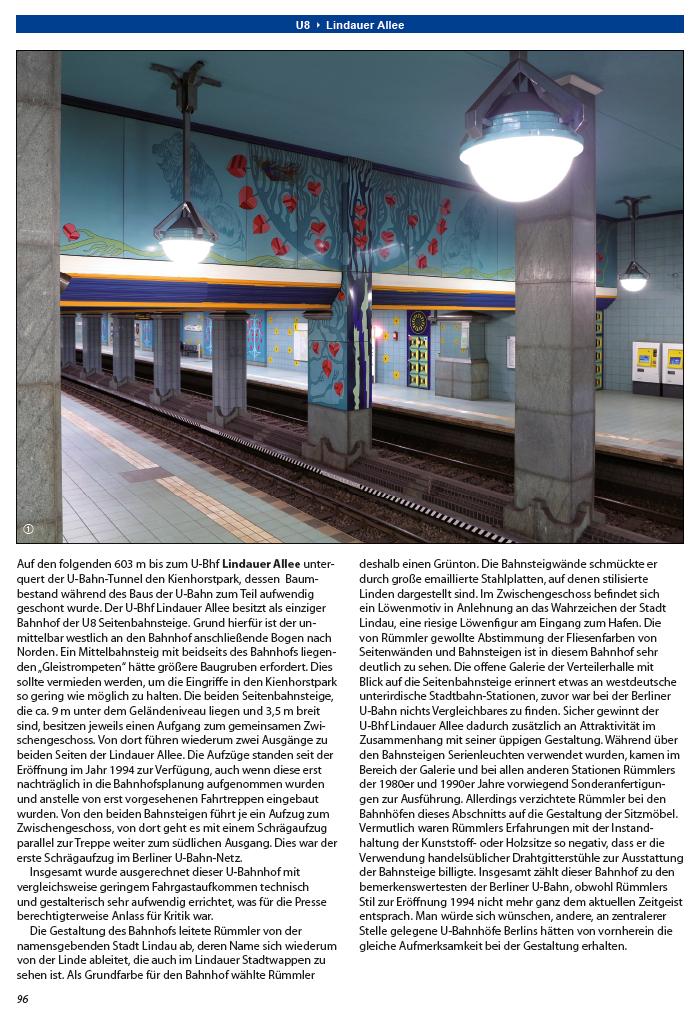Beispielinhalt (Bild) Berliner U-Bahn-Linien: U8 - Von Gesundbrunnen nach Neukölln