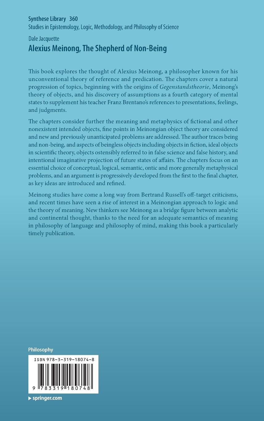 Rückseitencover Alexius Meinong, The Shepherd of Non-Being