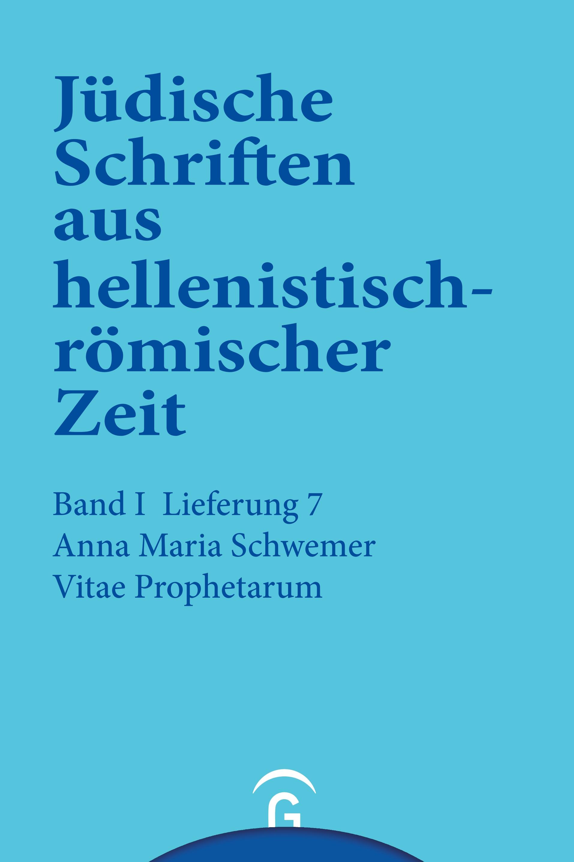 Vorderes Coverbild Vitae Prophetarum