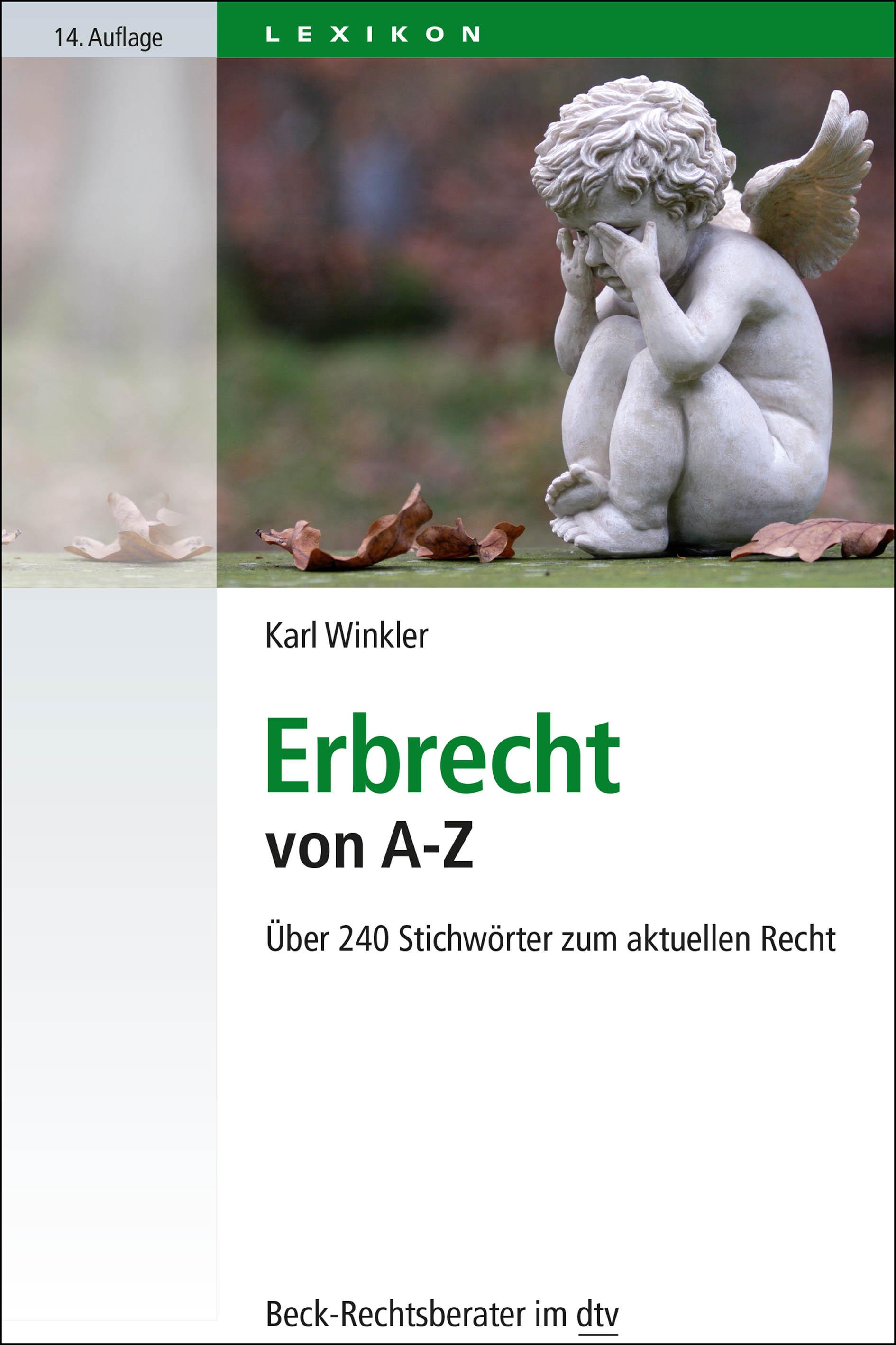 Vorderes Coverbild Erbrecht von A - Z