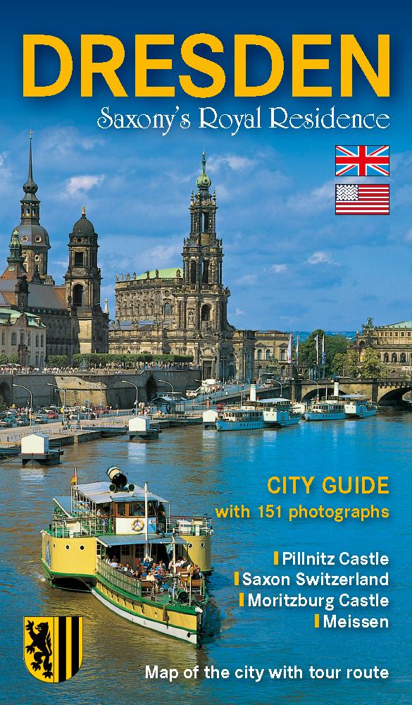Vorderes Coverbild Stadtführer Dresden - die Sächsische Residenz - englische Ausgabe