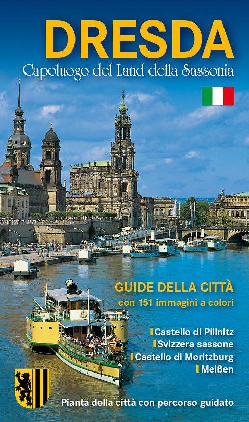 Vorderes Coverbild Stadtführer Dresden - die Sächsische Residenz - italienische Ausgabe