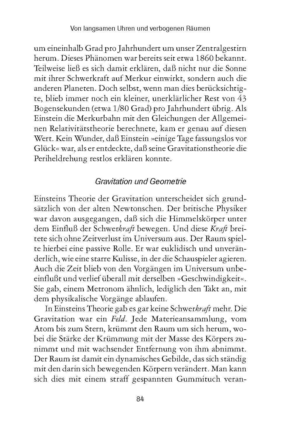 Beispielinhalt (Bild) E=mc2 - Einführung in die allgemeine und spezielle Relativitätstheorie