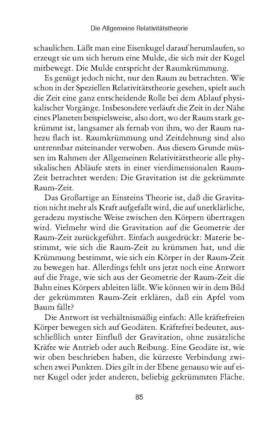Beispielinhalt (Bild) E=mc2 - Einführung in die allgemeine und spezielle Relativitätstheorie