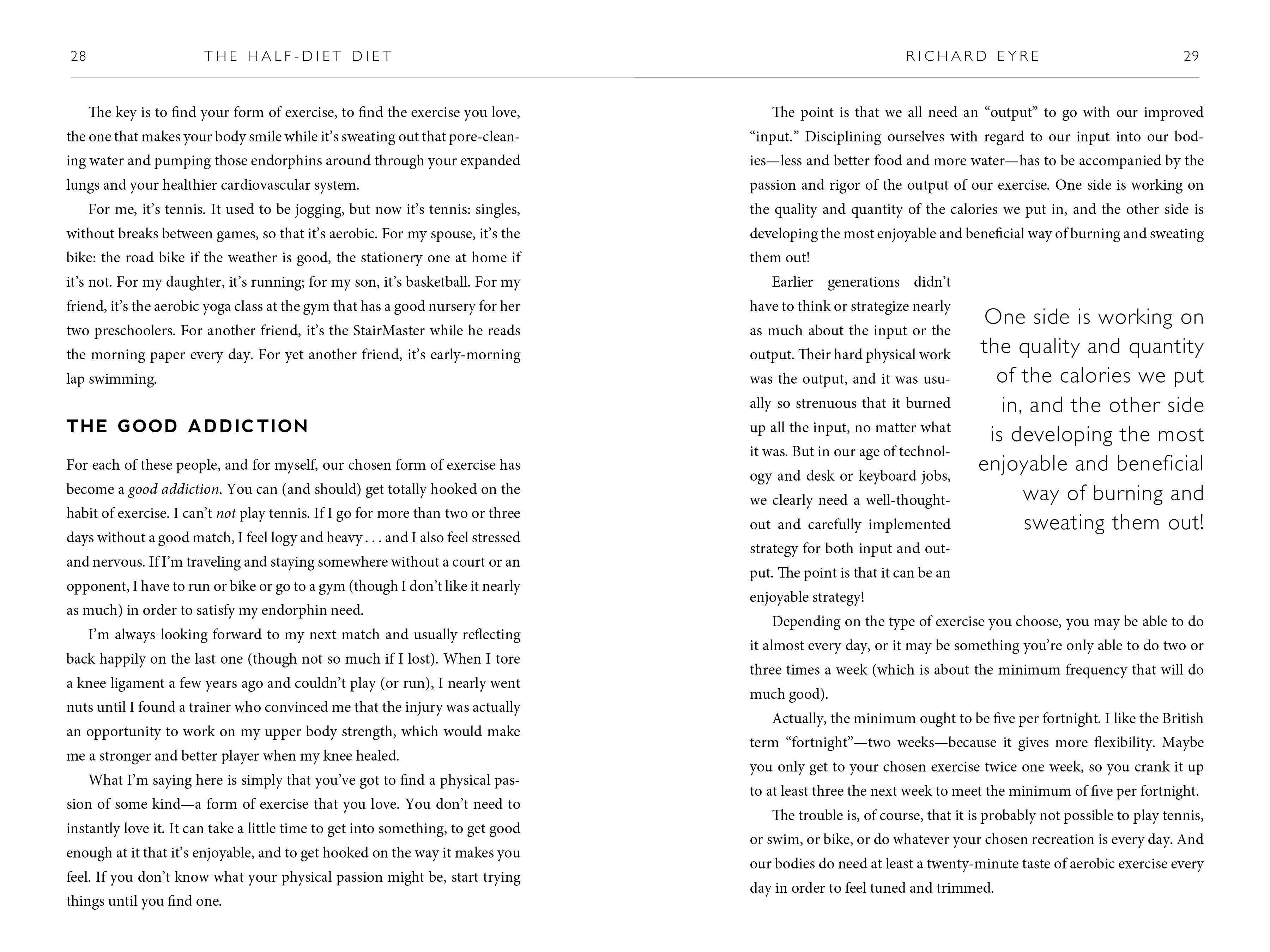 Beispielinhalt (Bild) The Half-Diet Diet