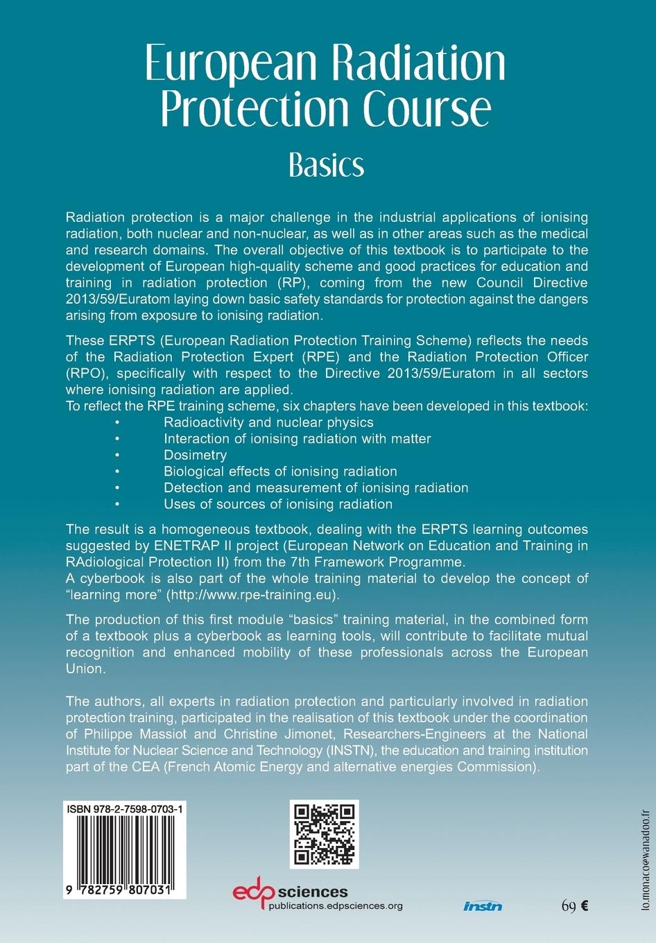 Rückseitencover European Radiation Protection Course