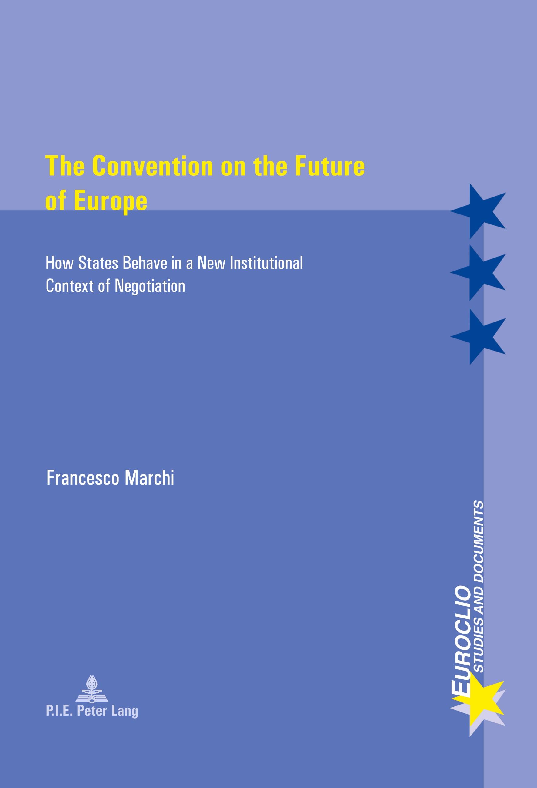 Vorderes Coverbild The Convention on the Future of Europe