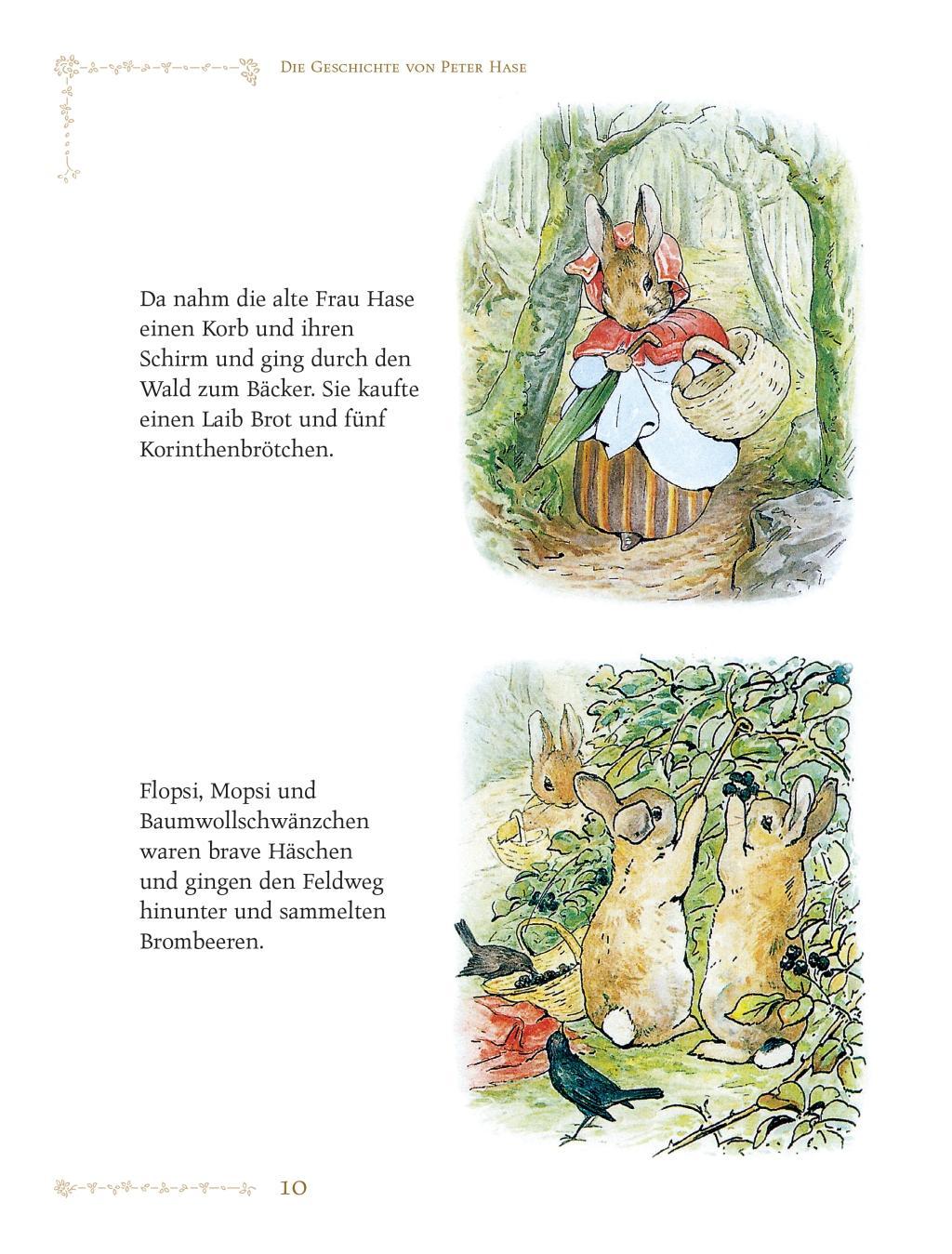 Beispielinhalt (Bild) Beatrix Potter - Sämtliche Geschichten von Peter Hase und seinen Freunden