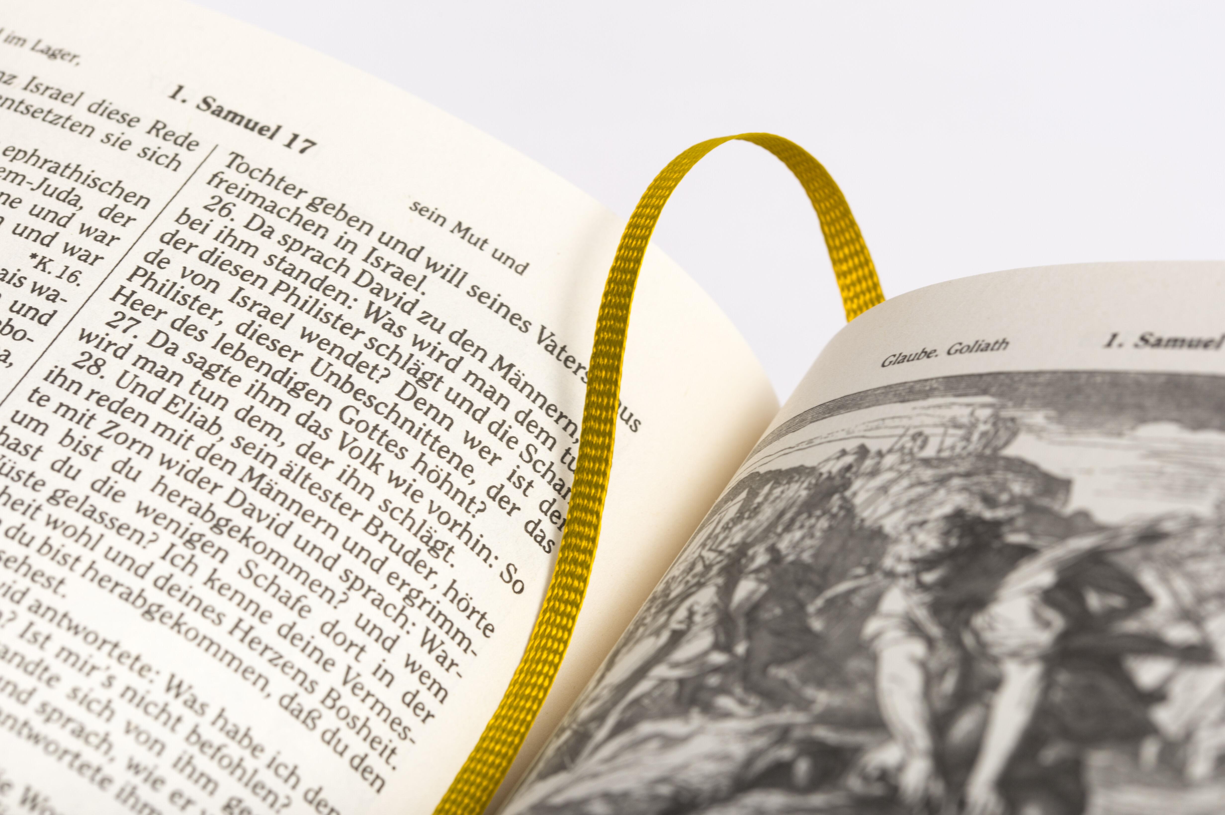 Beispielinhalt (Bild) Die Bibel - Altes und Neues Testament (Cabra-Leder-Ausgabe)