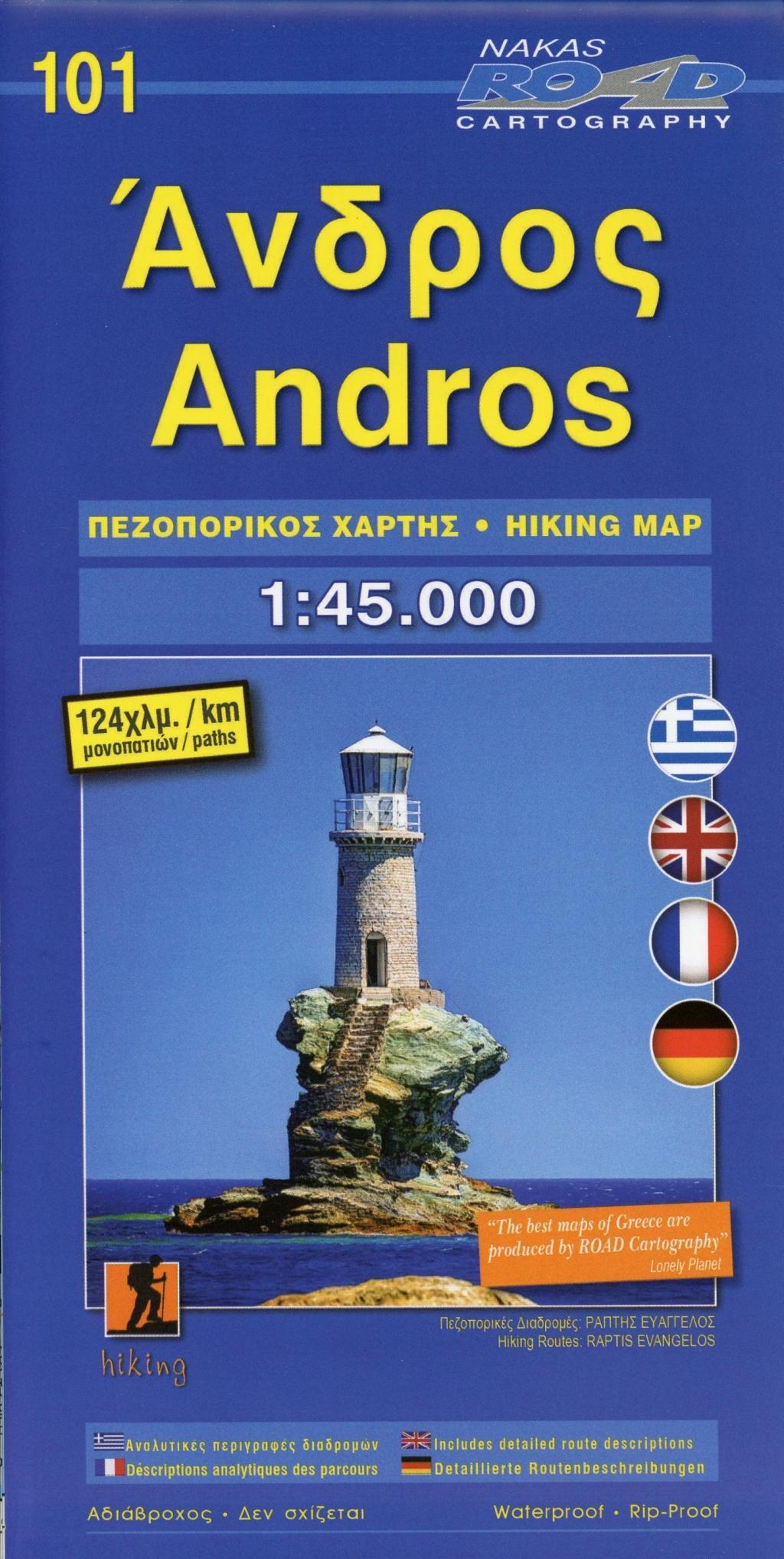 Vorderes Coverbild Andros 1 : 45 000