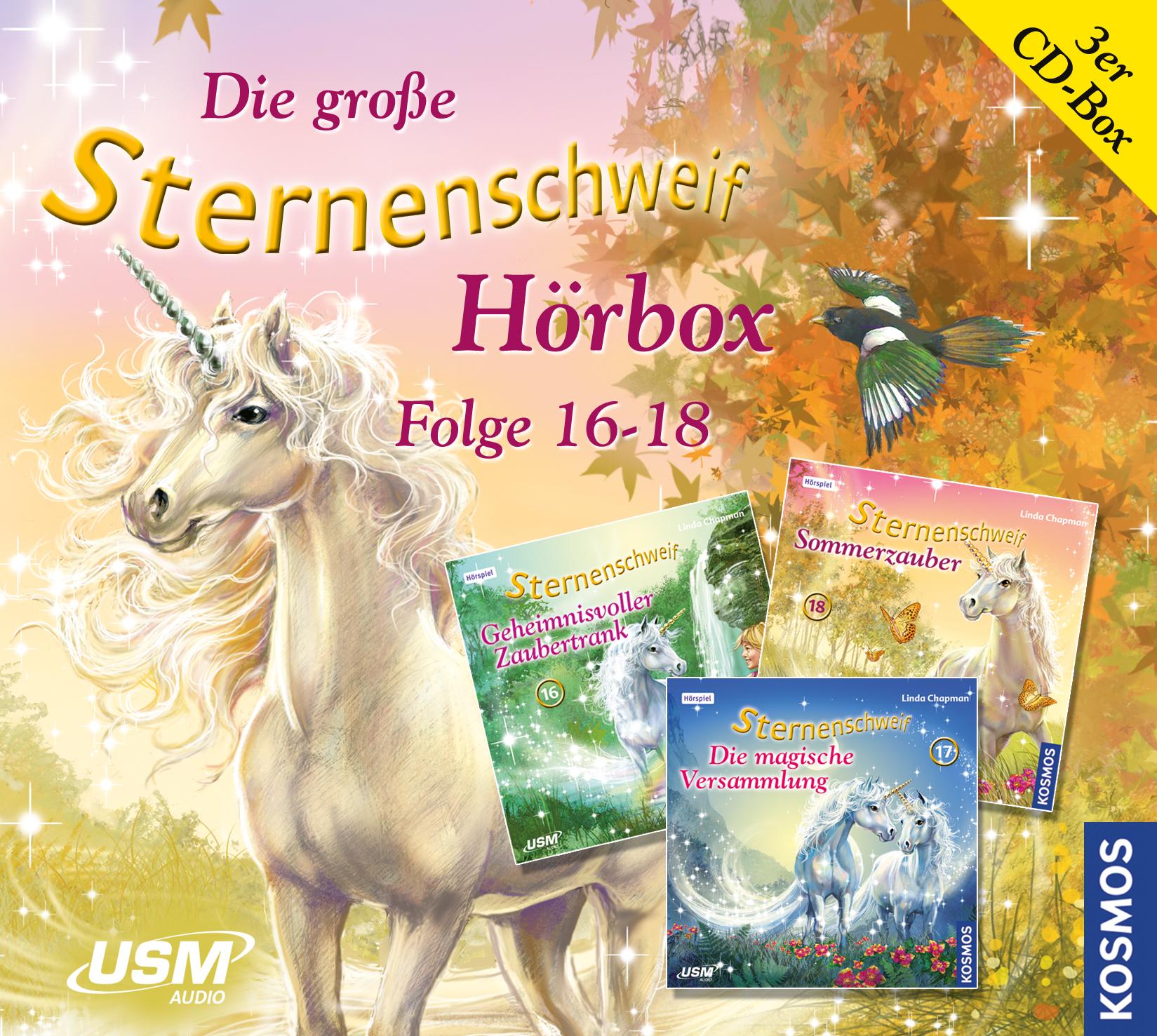 Vorderes Coverbild Die große Sternenschweif Hörbox Folge 16-18