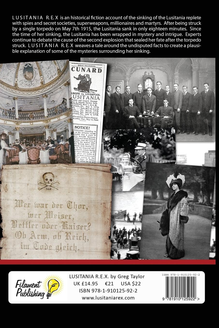 Rückseitencover Lusitania R.E.X