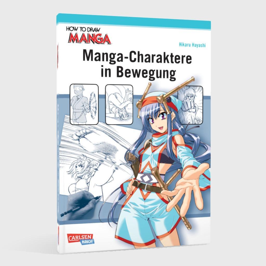 Beispielinhalt (Bild) Manga-Charaktere in Bewegung