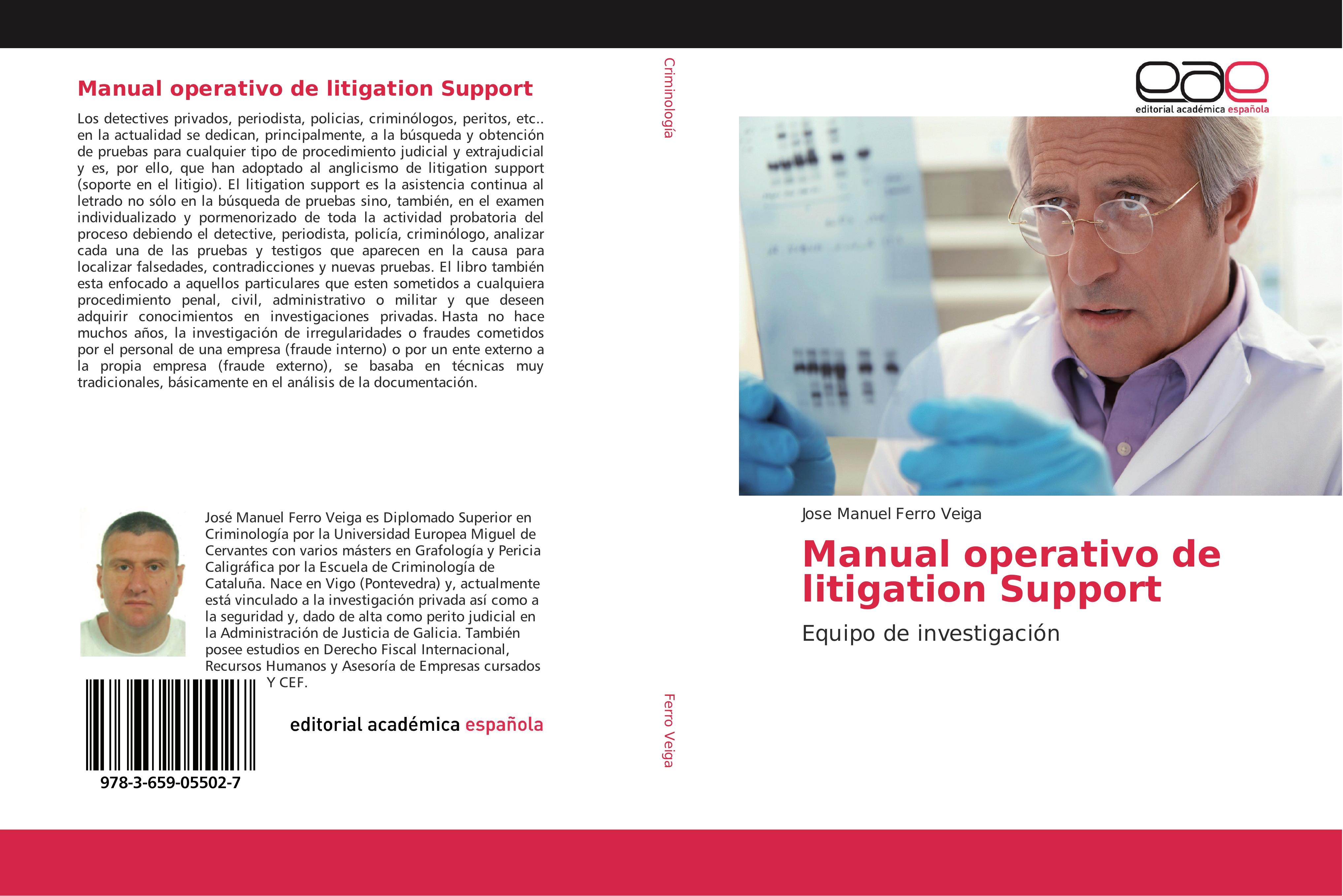 Vorderes Coverbild Manual operativo de litigation Support
