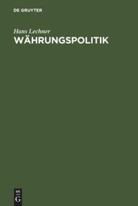 Vorderes Coverbild Währungspolitik