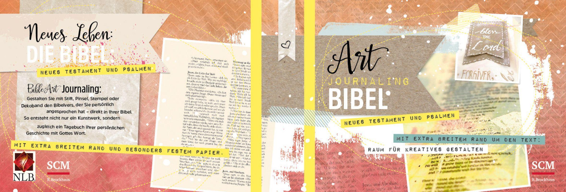 Beispielinhalt (Bild) NLB Art Journaling Bibel Neues Testament und Psalmen