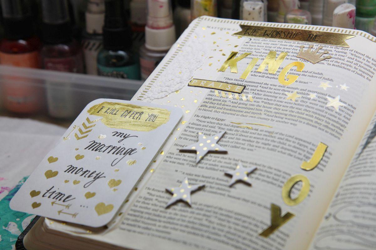 Beispielinhalt (Bild) NLB Art Journaling Bibel Neues Testament und Psalmen