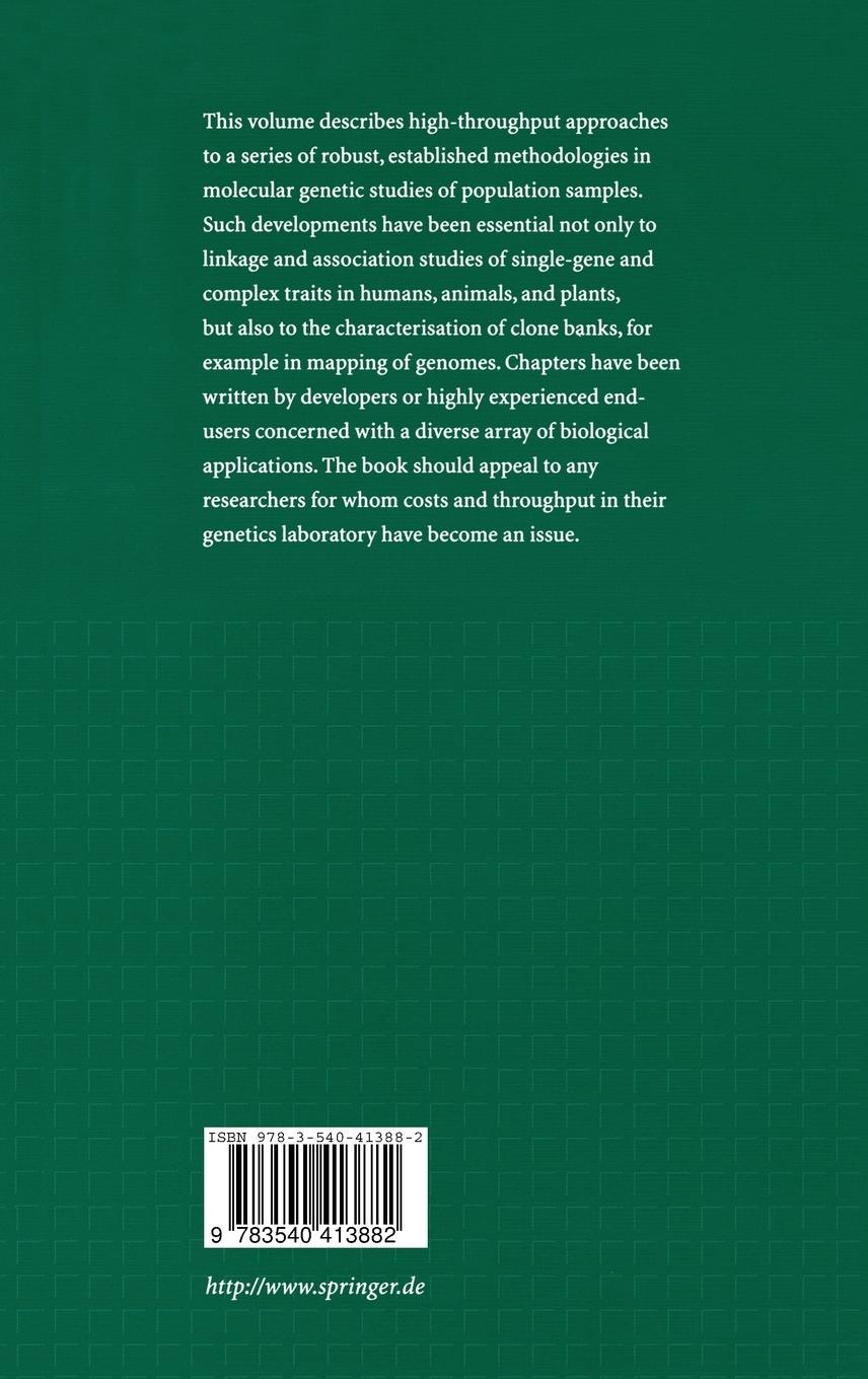 Rückseitencover Molecular Genetic Epidemiology