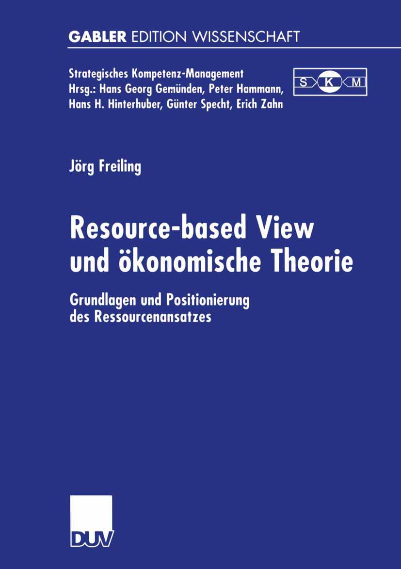 Vorderes Coverbild Resource-based View und ökonomische Theorie