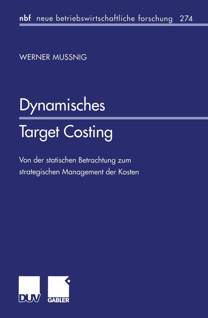 Vorderes Coverbild Dynamisches Target Costing