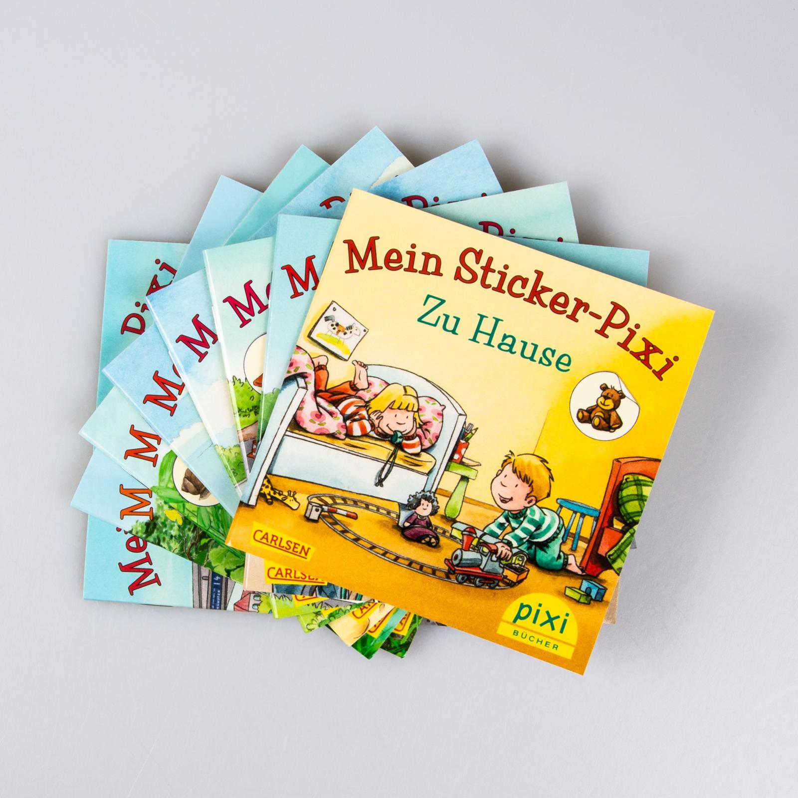 Beispielinhalt (Bild) Pixi-8er-Set 234: Pixis neue Sticker-Bücher (8x1 Exemplar)