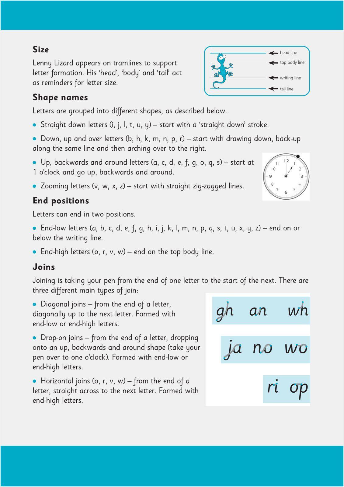 Beispielinhalt (Bild) Handwriting Practice Ages 7-9