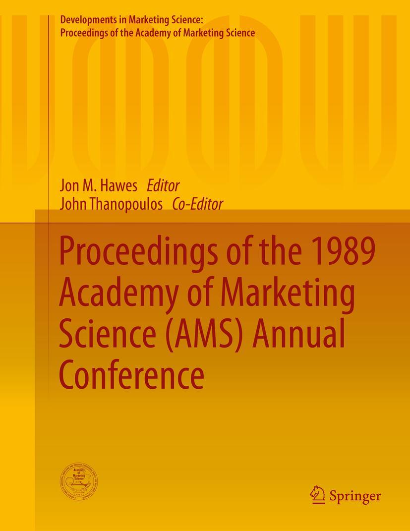 Vorderes Coverbild Proceedings of the 1989 Academy of Marketing Science (AMS) Annual Conference