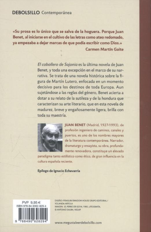 Rückseitencover El Caballero de Sajonia