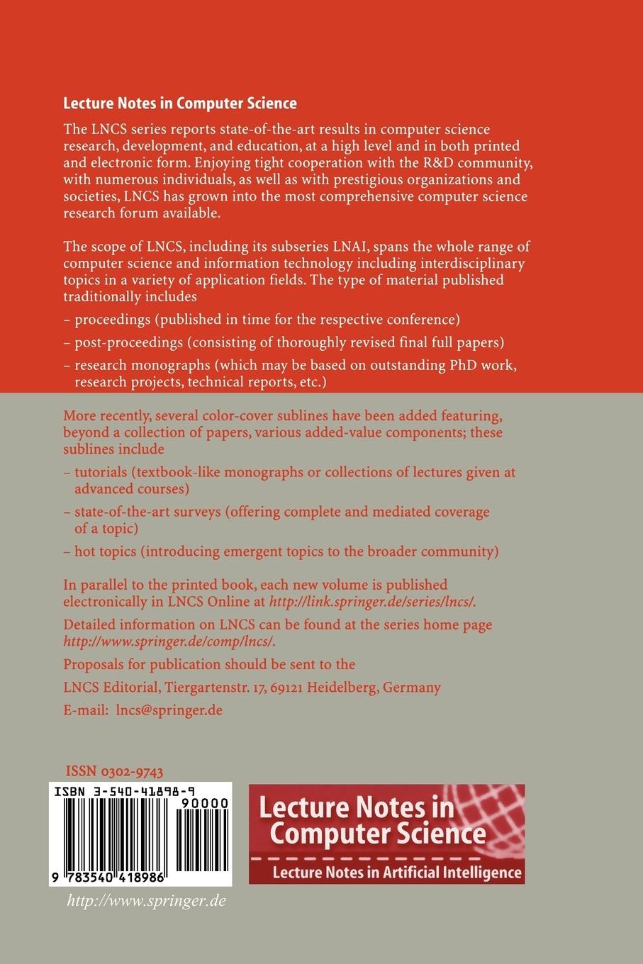 Rückseitencover Topics in Cryptology - CT-RSA 2001