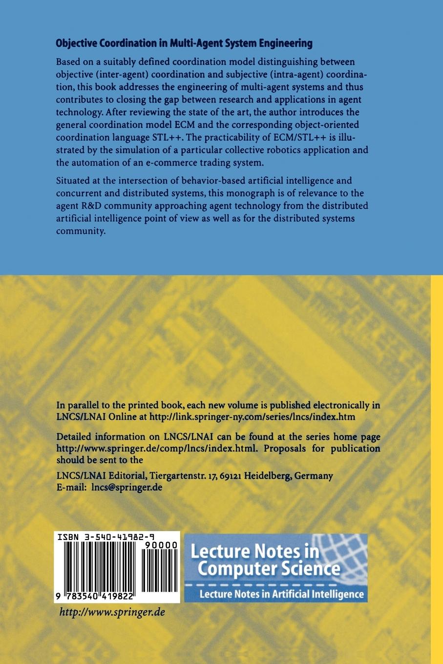 Rückseitencover Objective Coordination in Multi-Agent System Engineering