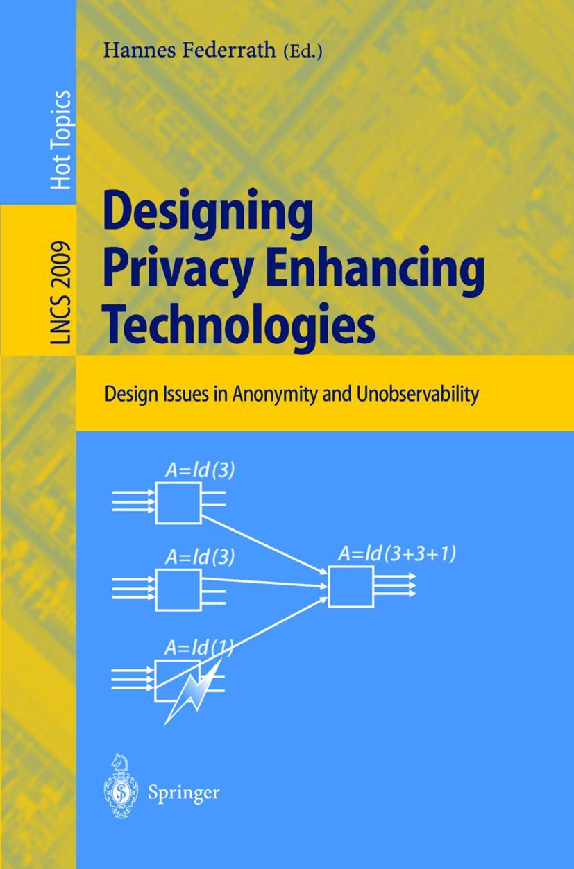 Vorderes Coverbild Designing Privacy Enhancing Technologies