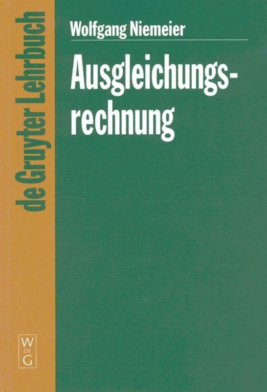 Vorderes Coverbild Ausgleichungsrechnung