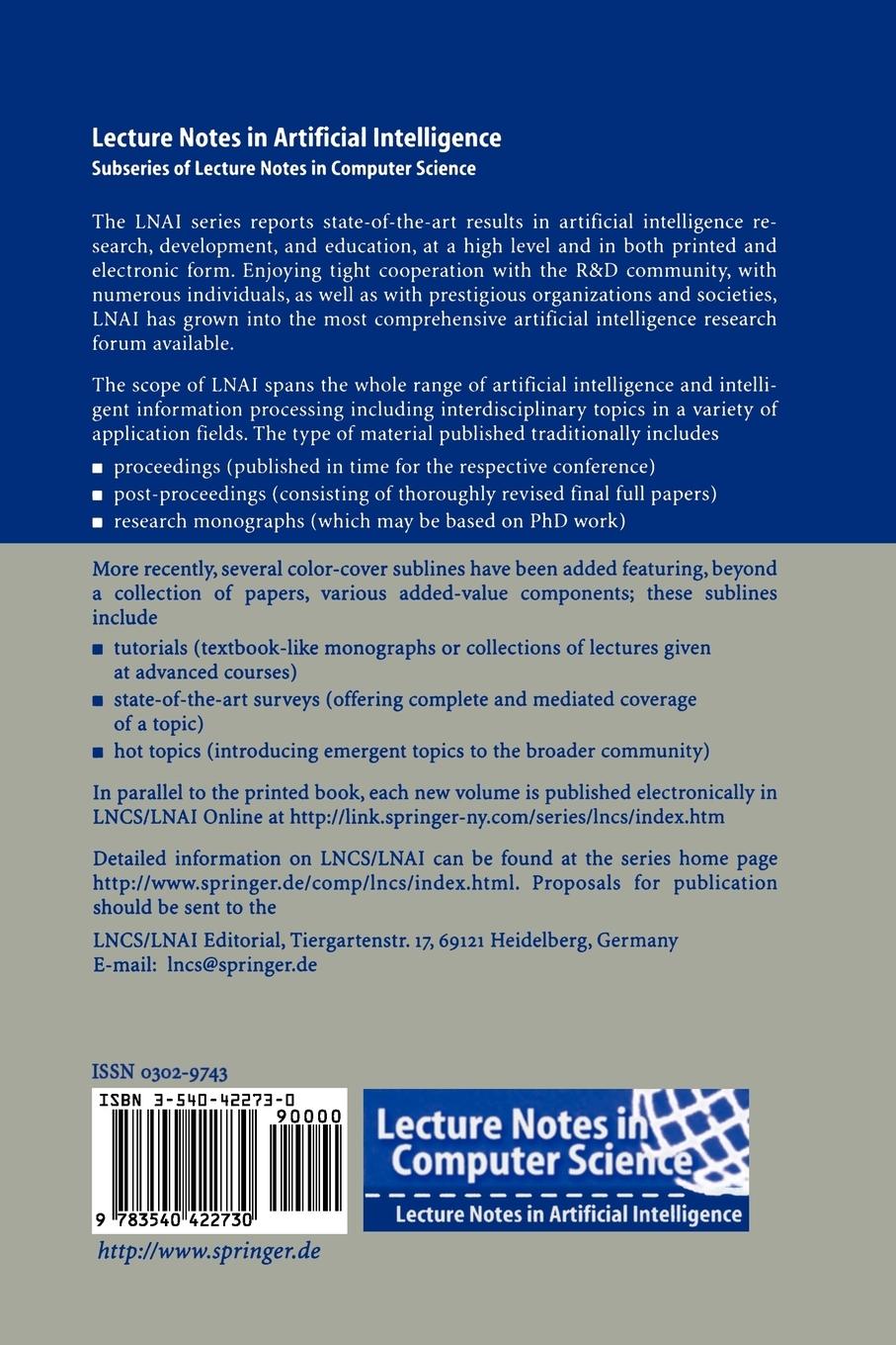 Rückseitencover Logical Aspects of Computational Linguistics