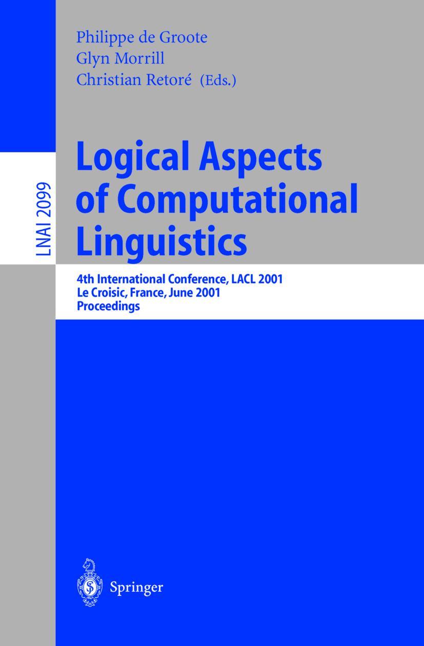Vorderes Coverbild Logical Aspects of Computational Linguistics